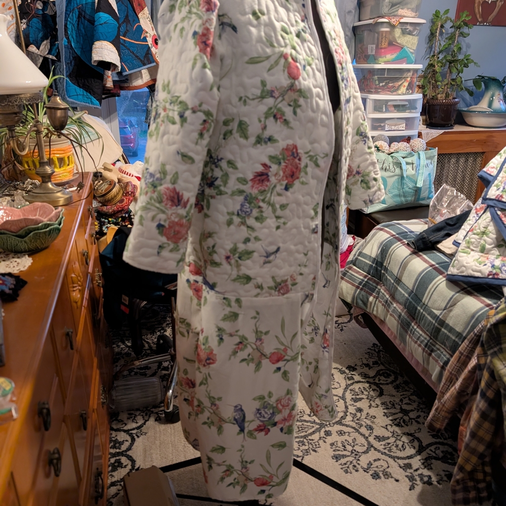 Floral Quilted Coat